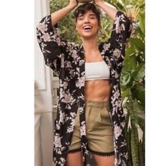 Spiritual Gangster Maya Kimono Robe Floral - Picture 1 of 5